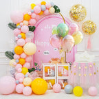 U+U 7.2FT Arch Backdrop Stand, Gold Arch Stand for Wedding Birthday Party Bridal Baby Shower Balloon Arch Decoration