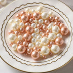 200 Pcs Vase Filler Beads Rosegold Pearl Beads for Vase No Hole Pearls for Centerpieces Vases Home Table Party Decor Wedding DIY 8/14/20mm