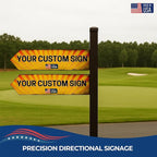 Custom Right Arrow Metal Sign by DC | Directional Signs for Indoor & Outdoor Use | Personalized Rust-Free Metal Yard Display | Customized Weatherproof Road Arrow Marker | Multiple sizes | Made in USA