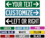 Customized Street Signs Custom Road Sign - Made In USA - Choose Your Color Signs For Bedroom Personalized Arrow Signs Yard Signs 104180011001