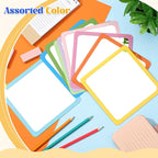 Dandat 10 Pcs Small Mirrors for Kids 6 x 6 Inch Square Shatter Proof Reflector Toddler Glass Plastic Reflector for Classroom DIY Craft Preschool Facial Expression (Macaron Colors)