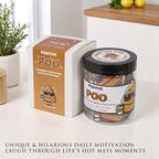 Positive Poo Jar – 60 Funny Affirmation Cards, Gag Gifts for Men, Women, Coworkers, Teens, Tween, Teen Girl Gift Trendy Stuff, Gifts for Dad, Bonus Dad, Back to School Gift (Positive Poo)