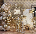 Kate Square Light Gold Sequin Wall Panels Shimmer Wall Birthday Party Backdrop Decorations (Pack of 12)