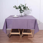Efavormart 70" Square Linens Violet Amethyst Wholesale Linens Polyester Square Linen Tablecloth for Wedding Banquet Restaurant