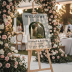 Personalized Wedding Photo Acrylic Welcome Sign – Custom Picture Board with Bride & Groom Names, Elegant Acrylic Wedding Reception Entrance or Ceremony Decoration, Indoor & Outdoor Keepsake Gift #8