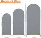 Wedding Arch Cover 5FT Arch Backdrop Cover Spandex Fitted Arch Cover for Round Top Chiara Backdrop Stand Covers for Wedding Birthday Party Baby Shower Banquet Ceremony Decoration