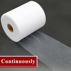 White Tulle Fabric Rolls 6 Inch by 200 Yards (600 feet) Fabric Spool Tulle Ribbon for DIY White Tutu Bow Baby Shower Birthday Party Wedding Christmas Decorations Craft Supplies