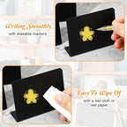 48 Pack Mini Chalkboard Signs for Food, Chalkboard Food Signs for Buffet Display - 4 x 2.8 Inch Small Tabletop Labels for Weddings, Bakeries, Parties with Erasable Surface