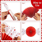 9pcs Candy Party Decorations Sweet Candy Hanging Paper Fans Hanging Decorations Christmas Party Ceiling Wall Garland for Candy Theme Birthday Baby Shower Sweet Shop Christmas