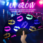 SYNTECSO Hand Fans for Women Foldable, Boots on The Ground Fan, Rave Fan for Drag Queen, Women and Men，Fans for Line Dancing, Parties, Music Festivals, EDM and Decoration