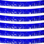 6 Pack Royal Blue Total 60 Feet Foil Fringe Garland Metallic Tinsel Banner Wall Hanging Drapes Parade Float Skirting Decorations for Trailer Mardi Gras Party Birthday Wedding