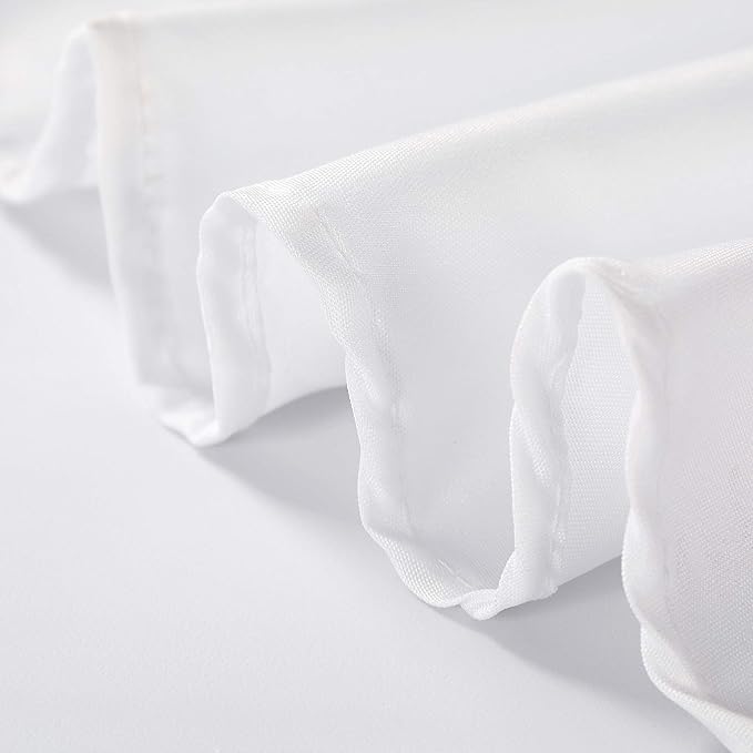 Rectangle Tablecloth 60x84 inch Washable Polyester Fabric Table Cloth for Wedding Party Dining Banquet Decoration（60x84, White）
