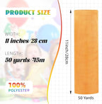 Crystal Organza Fabric Tulle 11 Inch by 50 Yards Sheer Tulle Rolls for DIY Craft Wedding Party Baby Shower Decor Gift Wrapping Party Supplies (Gold)