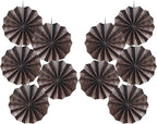 Coffee Party Decorations,Coffee Birthday Decorations,Party Events Accessories,Coffee Themed Party Decorations,Coffee Party,Friends Themed Party 8in Hanging Paper Fans 30 Color DIY Set(Coffee))