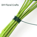 4 Rolls Green Floral Wire - 152 Yards, 22 Gauge, Flexible, for Flower Arrangement, Garland, Wreaths, Plant Crafts