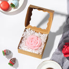 RomanticBaking 3 ¼" x 3 ¼" x 1 ½" 50PCS Chocolate Truffle Boxes for 4,Mini Bakery Boxes with Window for Brownie,Cookies, Soap, Donut,Macaron