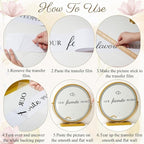 3 Pcs Wedding Seating Chart Decal Stickers DIY Our Favorite People Your Seat Awaits Vinyl Decal Wedding Sign Decor Seating Chart Board Mirror Stickers(Black)