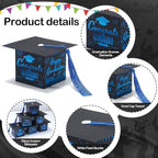 COTOPHER 36 Pack Mini Graduation Cap Gift Boxes with Tassel, Class of 2025 Graduation Candy Boxes Centerpieces for Tables Party Decorations, Small Treat Chocolate Box Graduate Favors Supplies
