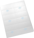 Linked Hearts Printable Place Cards, Light Blue (Choose Color), Set of 150 (25 Sheets), Laser & Inkjet Printers - Wedding, Party, Dinner, and Special Events - Made in the USA