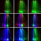 Wuzstar 27-Eye Party DJ Light with Remote, LED Strobe Effects, DMX Control & Sound Activity - Disco Stage Lighting for Clubs, Weddings, DJ Shows, Xmas, Halloween