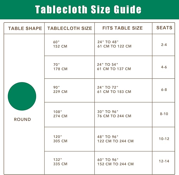 Biscaynebay Textured Fabric Round Christmas Table Cloths 108", Gold Water Resistant Table Covers for Dining, Kitchen, Wedding, Parties etc. Machine Washable