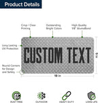 Custom Sign, Custom Street Sign, 11 Font Colors, 13 Font Styles, 4 Hole Options, 22 Sizes, 9x18 Inches, Rust Free DiBound, Fade Resistant, Made in USA by My Sign Center (Diamond Metal)