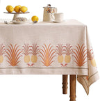patdrea Designer Linen Long Tablecloth for Rectangle Table,Pineapple Pattern Tablecloths,Table Cover Cloth Colorful Decor for Kitchen Dining Christmas,Thanksgiving,63"x102"-Pineapple B
