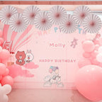 Pink Birthday Decorations,DIY Pink Paper Fans Hanging Decoration ,Party Supplies Party Fans 12in, Pink Christmas,Wedding Graduation Events Accessories 30 Color DIY Set (Baby Pink)