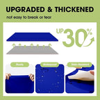 Pureegg Plastic Table Cloth Disposable 10 Pack, 84'' Round Table Cloths, Graduation, Patriotic Decorations, Thanksgiving, Veterans Day Tablecloths, Round, Plastic Cover, Leakproof & Sturdy, Royal Blue