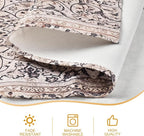 Snycler Table Runner Boho Table Runners Vintage Elegant Farmhouse Table Center Linen Decor for Home Dining Party Entrance (13x72 Inch) Boho-Brown