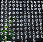 WAZHRMGHG Clear Acrylic Crystal Garland Strands Hanging Chandelier Bead Chain Ornament String Decorations for Chandelier Christmas Tree Wedding Party Celebration (33FT(10M))