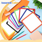 Dandat 10 Pcs Small Mirrors for Kids 6 x 6 Inch Square Shatter Proof Reflector Toddler Glass Plastic Reflector for Classroom DIY Craft Preschool Facial Expression (Rainbow Colors)