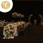 Gold Napkin Rings - 6 PCS Metal Napkin Rings(Twisted Wire) Napkin Holders Buckles for Family Dinner, Wedding, Party,Table Decorations