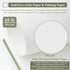 Sketch Book 8.5"x11", Spiral Sketchbook Pack of 2, SuFly 200 Sheets (68 lb/100gsm) Acid Free Sketch Pads for Drawing for Adults Spiral Bound with Hard Cover for Kids & Adults, 100 Sheets Each