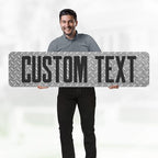 Custom Sign, Custom Street Sign, 11 Font Colors, 13 Font Styles, 4 Hole Options, 22 Sizes, 12x48 Inches, Rust Free DiBound, Fade Resistant, Made in USA by My Sign Center (Diamond Metal)