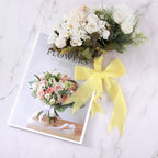 3 Rolls Cream Yellow Handmade Chiffon Ribbon,1.5" x 21Yd Frayed Fringe Silk Ribbons (3 Rolls *7Yd) for Gifts Wrapping, Wedding Invitations, Bridal Bouquets, Decoration