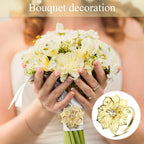 Hotop 12 Pcs Hollow Out Flower Napkin Rings Fall Napkin Ring Holder Metal Serviette Buckles Set for Dinner Thanksgiving Christmas Wedding Banquet Table Plates Decoration(Gold)