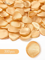 Serwalin 300Pcs Silk Rose Petals Fake Flower Petals Champagne Gold Artificial Rose Petals for Weddings Proposal Flower Girl Petals Aisle Flower Girl Basket Runner Bridal Shower Table Decor