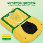 Kids Handheld Video Game Player, 220 Preloaded Classic Games, Portable Plug & Play Retro Game Console with 3.5'' Screen & Rechargeable Battery, No Ads, Mute Function for Travel-Green