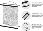 30x20 30x40 30x30 Poster Frame, Magnetic Light Wood Wooden Frame Hanger for Photo Picutre Canvas Artwork Art Print Wall Hanging (1 Pack, 30", Black)