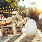 In Loving Memory Wedding Sign for Memory Table, Acrylic Wedding Signs with Wood Stand, 5x7" Frosted Arch Wedding Essentials Stuff, Perfect Memory Table Sign for Wedding, Party, Anniversary, Event