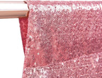 Poise3EHome 6Ft x 8Ft Fuchsia Pink Sequin Backdrop, Glitter Thick Satin Sequin Background Drapes, Sequence Backdrop for Wedding Party Holiday Festival Decor