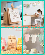 Mini Clothespins, Sopito 100 Pcs 1.4'' Strong Wooden Mini Clips for Photos with 10 Pcs Washi Tapes and 43 Ft Jute Twine, Colorful Small Clothes Pin for Picture, Crafts, Baby Shower