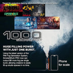 PMI SmokeNINJA PRO KIT - Portable Fog Machine with Bluetooth, 3rd Gen Haze Nozzle for Cinematic & Studio Use - Perfect for Cinematography, Photography, and Events(PRO KIT)
