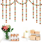 Boho Sage-Green Brown Party-Decorations Streamers-Garland - 52ft Fall Woodland Safari Baby Shower Hanging Paper Banner,Rustic Wedding Birthday Garden Neutral Jungle Halloween ThanksgivingDecor Hugfond