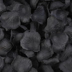 3300 PCS Artificial Fake Rose Petals,Flower Petals,Romantic Nightfor Her/Him Set,Wedding, Engagement, Party, in Bulk Flower Decorations（Black）
