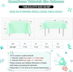 Tablecloth Birthday Party Decorations: 50x80 Inch Sequin Tablecloth Lake Green Drapes Glitter Fabric Wedding Ocean Mermaid Events Table Overlay