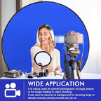 Portable Blue Screen Chair, 57 in BlueBackdrop with Stand Double Sided Foldable Screen Background, Chroma Key, Blue Backdrop for Chair Photography Streaming Gaming Photo Zoom Video Chats and Meeting