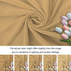 Brown Arch Cover Khaki Wedding-Arch-Cover 7.2ft Tan Arched Stand Covers Round Top Chiara Backdrop Covers Dounble Sided Arches Backdrop for Baby Shower Gender Reveal Party Ceremony
