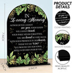 Black In Loving Memory Wedding Sign, In Memory Wedding Sign for Engagement Bridal Shower Decor fo Ceremony Reception, Weddings Table Acrylic Sign
